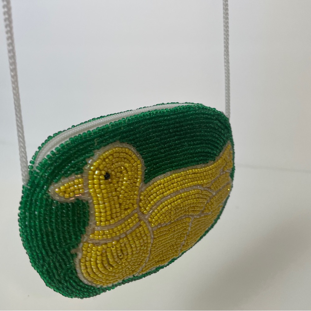 Beaded Duck Mini Coin Purse - Picture 3 of 16